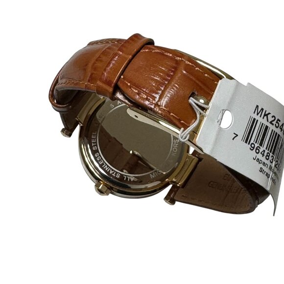Michael Kors MK2546 Parker Brown Dial Croc Band Women's Watch NEW $225 - Picture 6 of 10